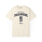 Personalized Paramedic Shirt, Custom Last Name Flag and Heartbeat Tee, EMT Gifts, Paramedic Gift for Him, EMS Week or Christmas