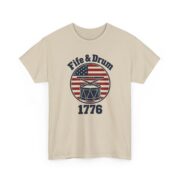 Fife and Drum Shirt, Fife & Drum 1776 T-Shirt, Colonial Drummer Tee, American Revolution Gift for Men - Image 9