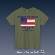 Personalized Proud Father of a Veteran Shirt