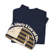 Patriotic BBQ Shirt, Life Liberty and Low and Slow T-Shirt, Grill Dad Tee, Smoker Gift for Men, 4th of July
