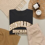 Honorable Discharge Shirt, Alumni Varsity Veteran Tee, Funny Military Retirement Gift for Men, Veterans Day Gift