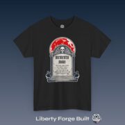 Memento Mori, Gravestone Winged Skull Tee, Colonial New England Graveyard Tee Shirt