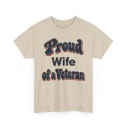 Veteran Wife Shirt, Personalized Proud Wife of a Veteran Tee, Custom Daughter Son Mom Veteran Family Gift