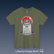 Memento Mori, Gravestone Winged Skull Tee, Colonial New England Graveyard Tee Shirt