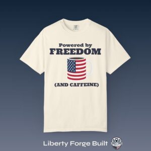 Powered by Freedom and Caffeine Shirt