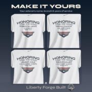 Personalized Veteran Shirt, Custom Name Branch Years, Veterans Day or Military Retirement Gift