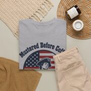 Minuteman Shirt, Mustered Before Coffee T-Shirt, Funny Patriotic Dad Tee, Coffee Dad Gift, History Buff