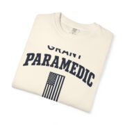 Personalized Paramedic Shirt, Custom Last Name Flag and Heartbeat Tee, EMT Gifts, Paramedic Gift for Him, EMS Week or Christmas