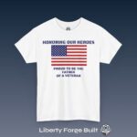 Personalized Proud Father of a Veteran Shirt
