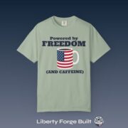 Powered by Freedom and Caffeine Shirt