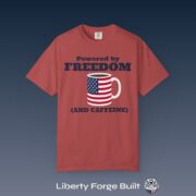 Powered by Freedom and Caffeine Shirt