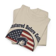 Minuteman Shirt, Mustered Before Coffee T-Shirt, Funny Patriotic Dad Tee, Coffee Dad Gift, History Buff