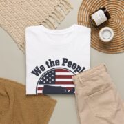We the People Shirt, 1776-2026 T-Shirt, US Map Flag Badge Tee, 250th Anniversary Gift for Men