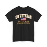 Custom Veteran Shirt with Name and Years of Service, Personalized US Veteran T-Shirt, Veterans Day Gift, Retirement Gift
