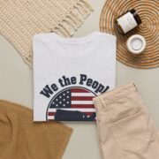 We the People Shirt, 1776-2026 T-Shirt, US Map Flag Badge Tee, 250th Anniversary Gift for Men