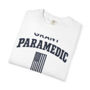 Personalized Paramedic Shirt, Custom Last Name Flag and Heartbeat Tee, EMT Gifts, Paramedic Gift for Him, EMS Week or Christmas