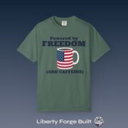 Powered by Freedom and Caffeine Shirt