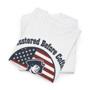 Minuteman Shirt, Mustered Before Coffee T-Shirt, Funny Patriotic Dad Tee, Coffee Dad Gift, History Buff