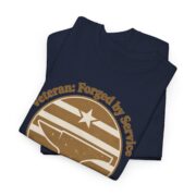 Veteran Shirt, Forged by Service Anvil Tee, Patriotic Gift for Men, Vintage Badge Veterans Day Gift for Him