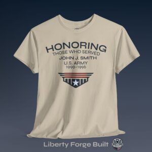 Personalized Veteran Shirt, Custom Name Branch Years, Veterans Day or Military Retirement Gift
